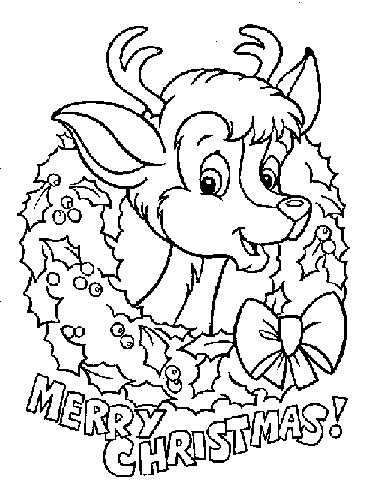 Renifery kolorowanki